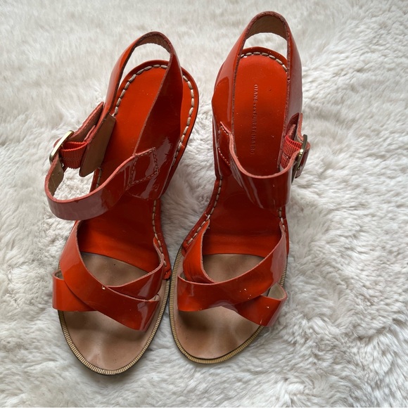 DVF Diane Von Furstenberg Dene Wedge Sandals 7.5 - Picture 2 of 12